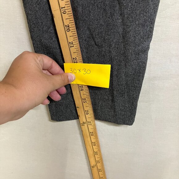 Goodfellow & Co Men's Gray Slim Fit Trousers Tapered Leg Woven Fabric Fly Button - Picture 12 of 15